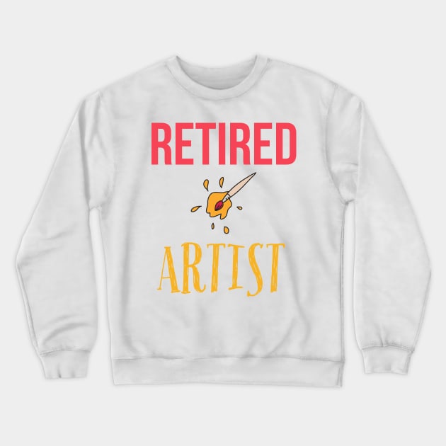 RETIRED ARTIST Crewneck Sweatshirt by JigglePeek